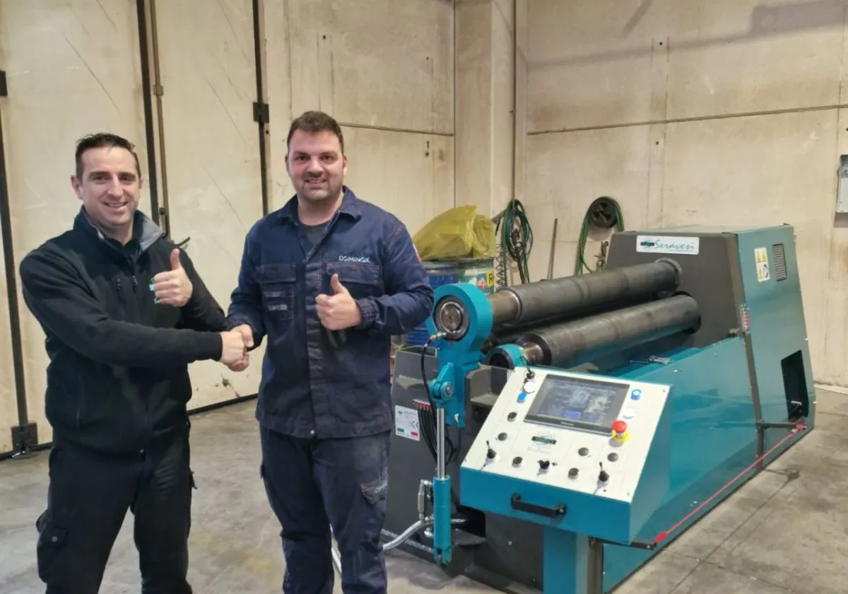 Nuova Calandra per lamiera per il nostro cliente