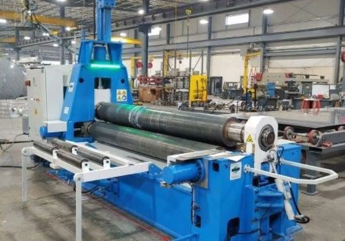 L'ultima calandra per lamiera a geometria variabile E79 2632 presso il nostro cliente