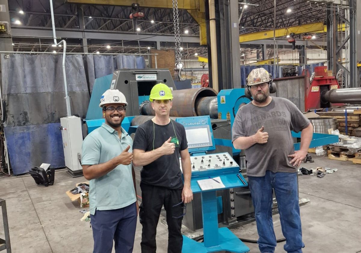 New Plate Roll Installation at Millerbernd in North America