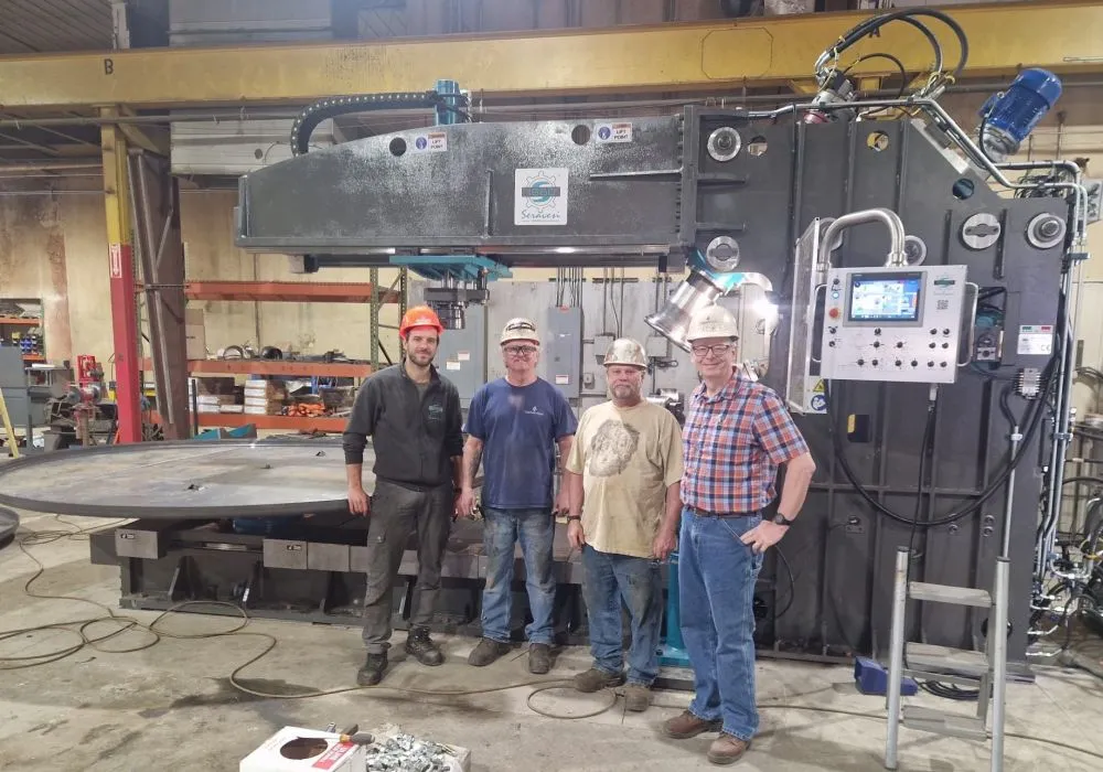 New CNC Flanging Machine Successfully Commissioned in the USA