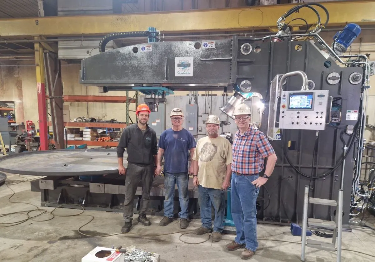 New CNC Flanging Machine Successfully Commissioned in the USA