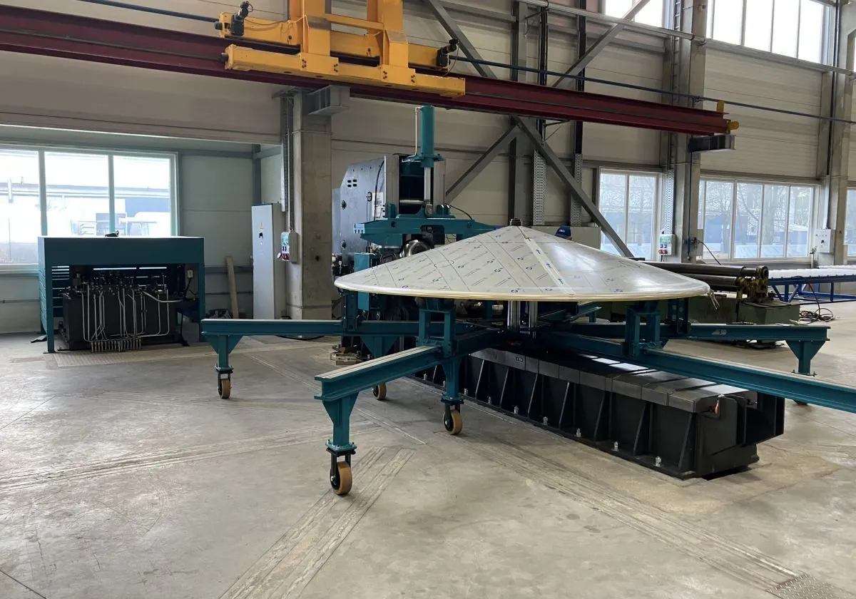 High-Precision Flanging Machine for Flat and Conical Silo Bottoms