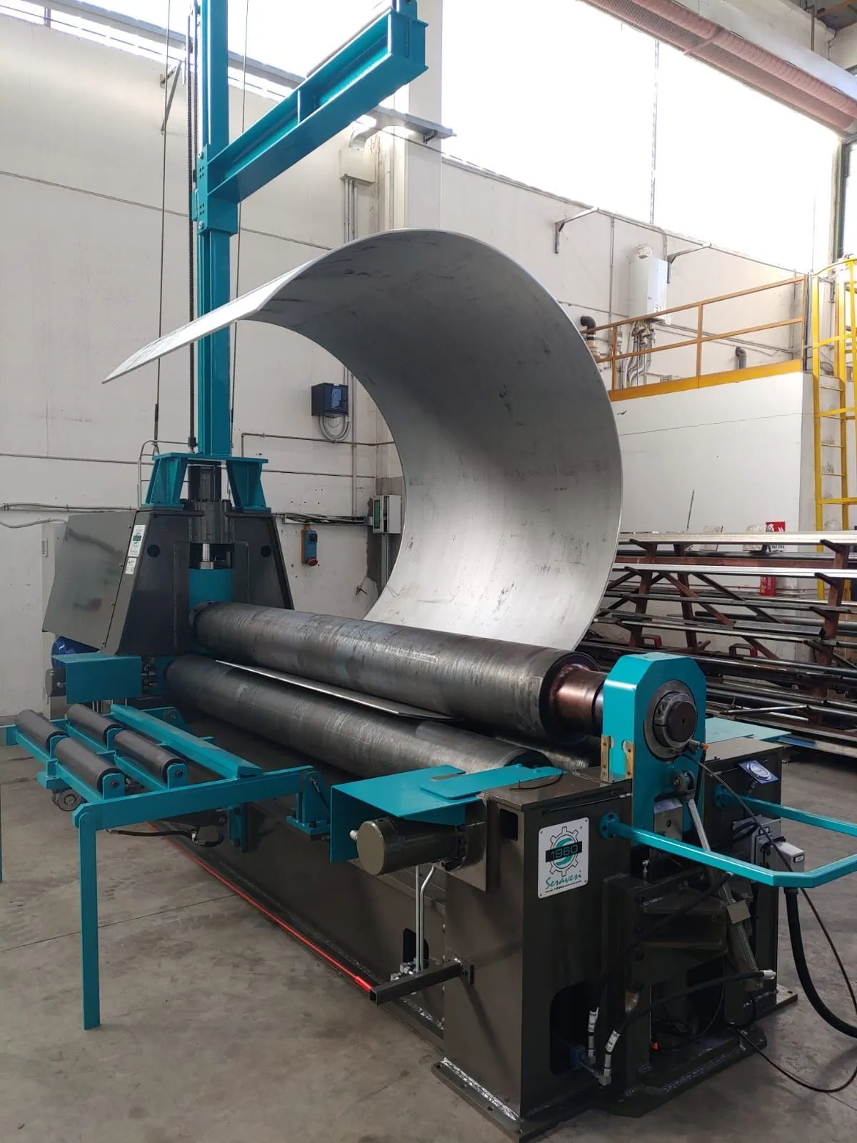 macchina calandratrice, 1960 Seravesi