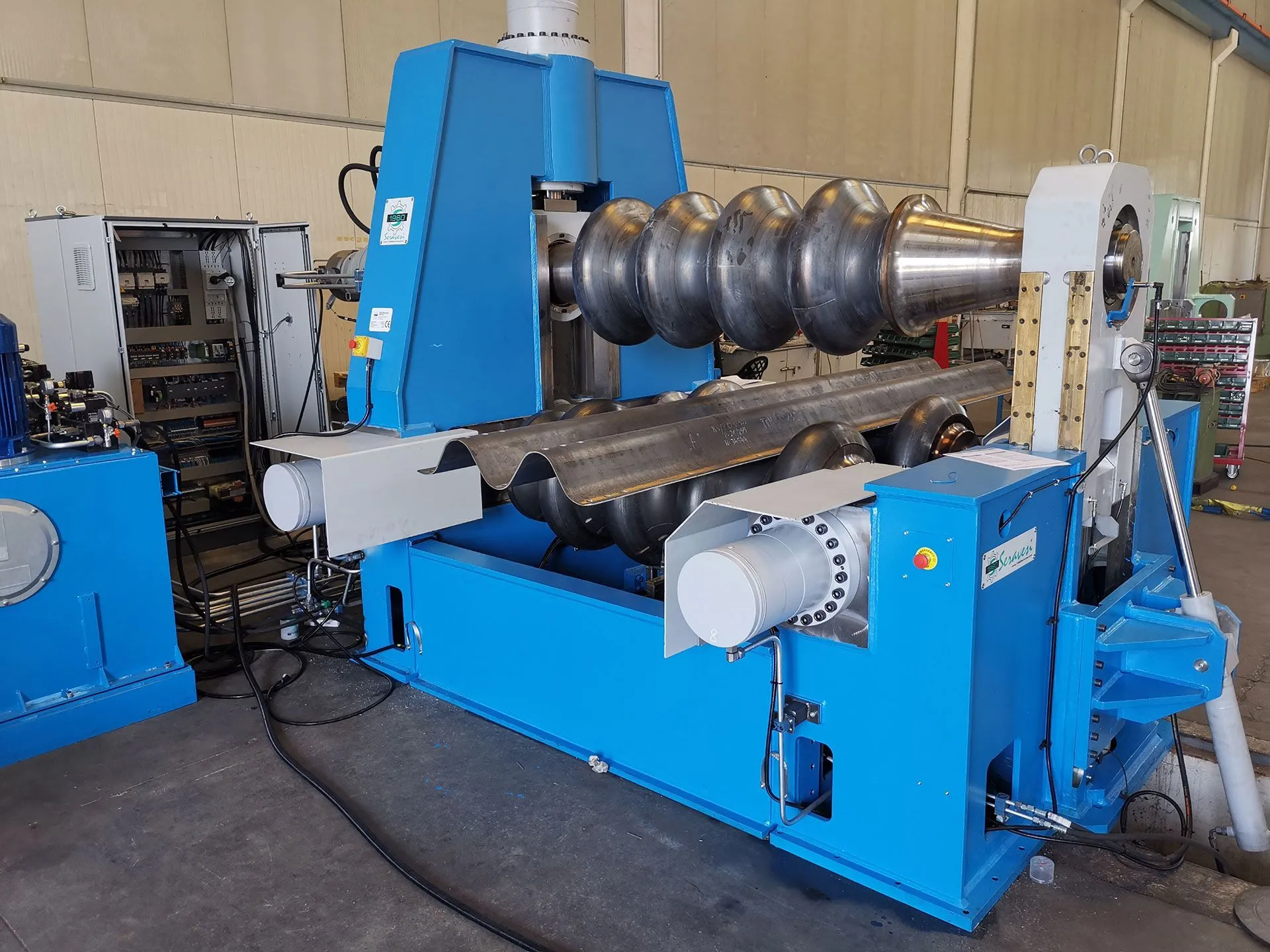 Macchine speciali per calandratura, 1960 Seravesi