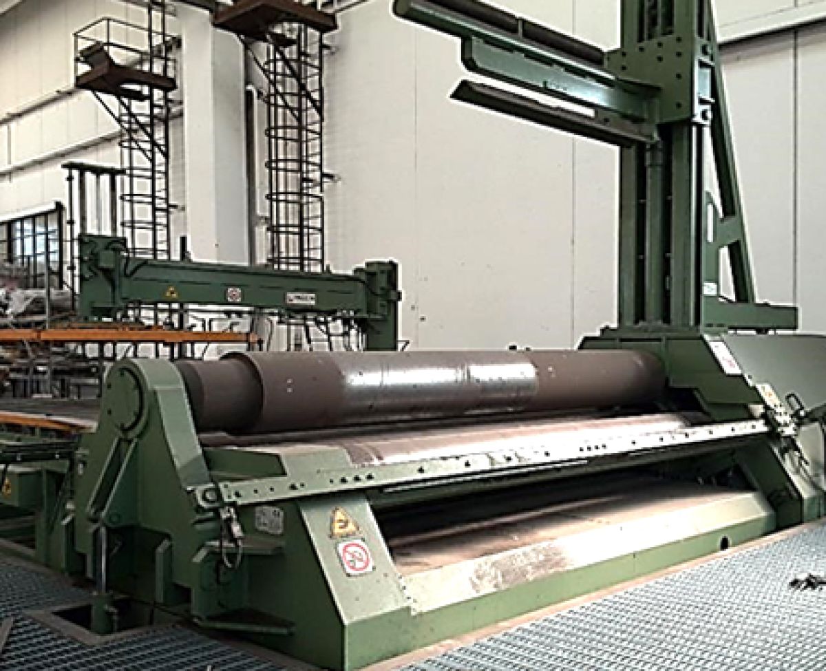 Plate Rolls Bending AUTOMATIC PRODUCTION SYSTEM WITH 4 ROLLS MACHINE